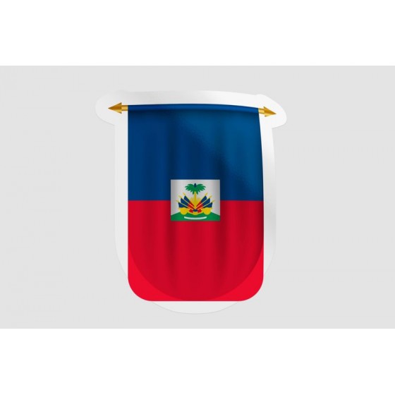 Haiti Flag Pennant Style 5