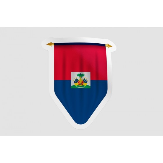 Haiti Flag Pennant Style 7