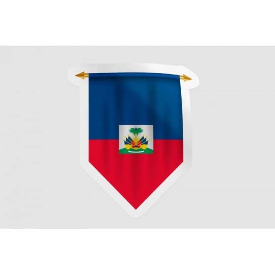 Haiti Flag Pennant Style 9