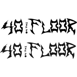 40 on the Floor Stickers – Rock Band Logo Decals (2-Pack)