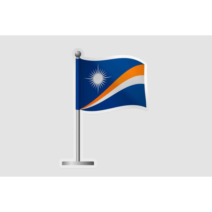 Marshall Islands Flag Sticker - DecalsHouse