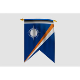 Marshall Islands Flag Style 10 Sticker - DecalsHouse