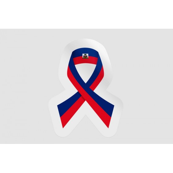Haiti Flag Ribbon
