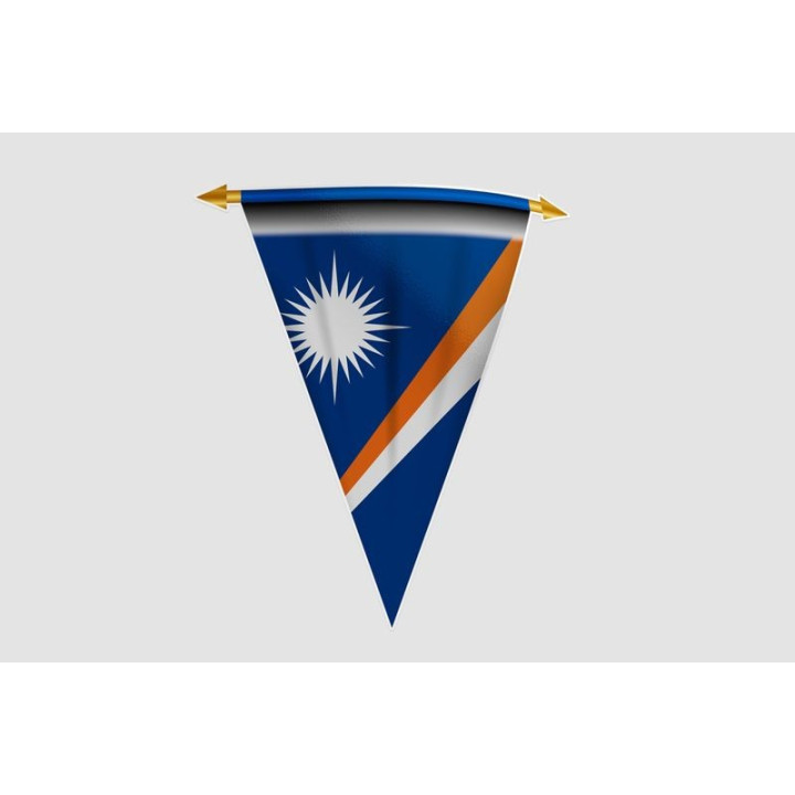 Marshall Islands Flag Style 14 Sticker - DecalsHouse