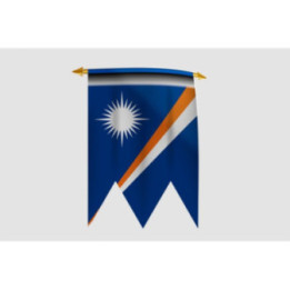 Marshall Islands Flag Style 8 Sticker - DecalsHouse