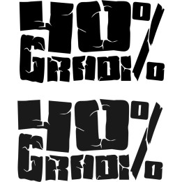 40 Gradi Band Stickers – Italian Punk Rock Decals (2-Pack)
