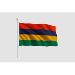 Mauritius Flag Style 14 Sticker - DecalsHouse