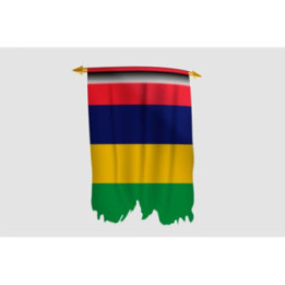 Mauritius Flag Style 9 Sticker - DecalsHouse