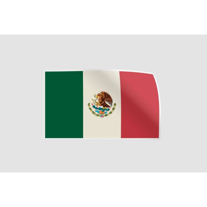 Mexico Flag Sticker - DecalsHouse