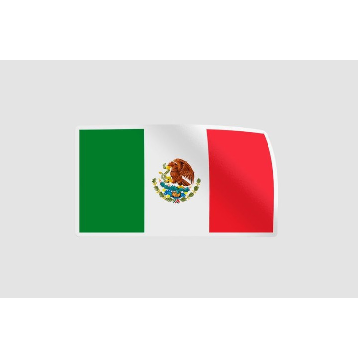 Mexico Flag Style 12 Sticker - DecalsHouse