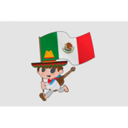Mexico Flag Style 28 Sticker - DecalsHouse