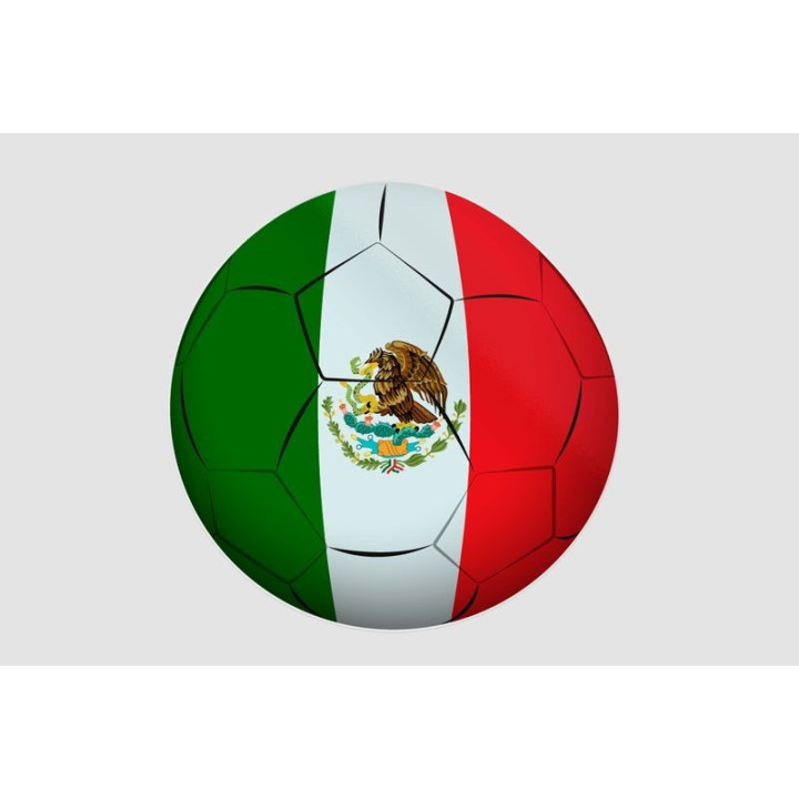 Mexico Flag Style 4 Sticker - DecalsHouse