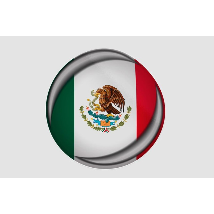 Mexico Flag Style 40 Sticker - DecalsHouse