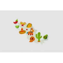 Mexico Map Style 51 Sticker - DecalsHouse