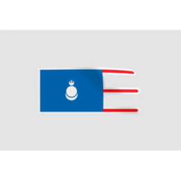 Mongol Flag Style 16 Sticker - DecalsHouse