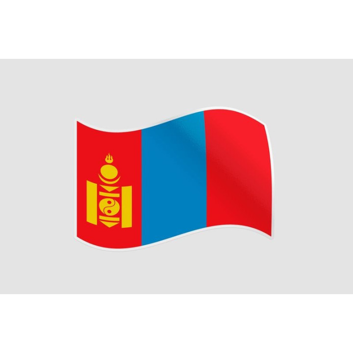 Mongol Flag Style 25 Sticker - DecalsHouse
