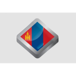 Mongolia Flag Style 11 Sticker - DecalsHouse