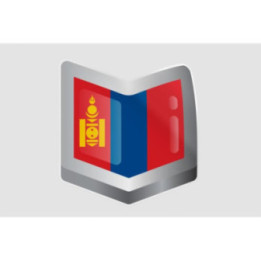 Mongolia Flag Style 12 Sticker - DecalsHouse