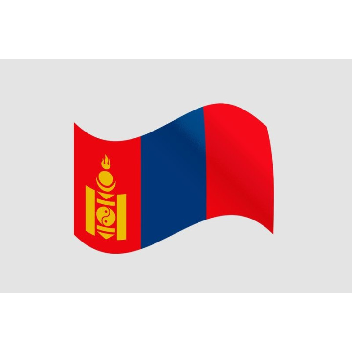 Mongolia Flag Style 4 Sticker - DecalsHouse