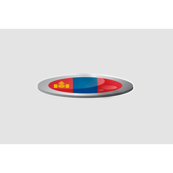 Mongolia Flag Style 7 Sticker - DecalsHouse
