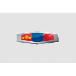 Mongolia Flag Style 9 Sticker - DecalsHouse