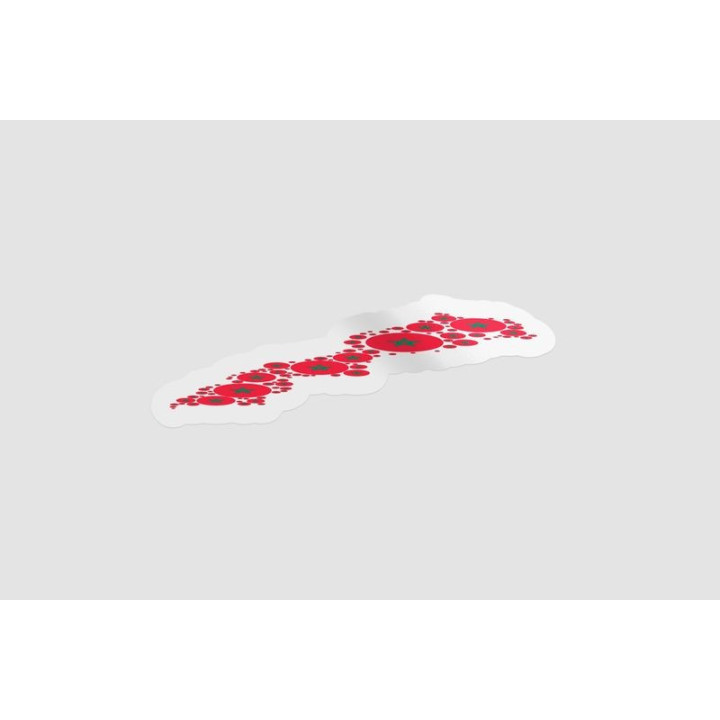 Morocco Map Style 4 Sticker - DecalsHouse