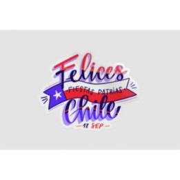 National Day Of Chile Style 3 Sticker - DecalsHouse