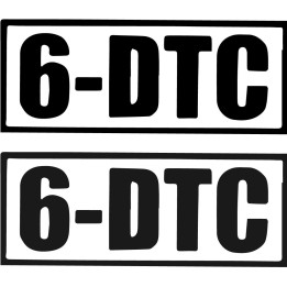 6-DTC Stickers – Band Logo Music Decals (2-Pack)