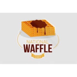 National Waffle Day Style 3 Sticker - DecalsHouse