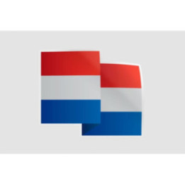 Netherlands Flag Style 10 Sticker - DecalsHouse