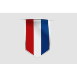 Netherlands Flag Style 18 Sticker - DecalsHouse