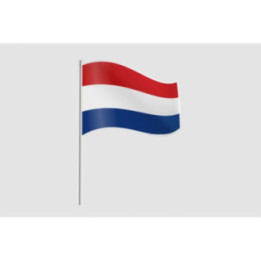 Netherlands Flag Style 19 Sticker - DecalsHouse