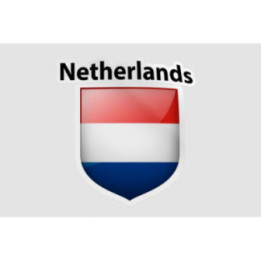Netherlands Flag Style 21 Sticker - DecalsHouse