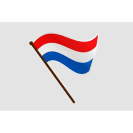 Netherlands Flag Style 4 Sticker - DecalsHouse