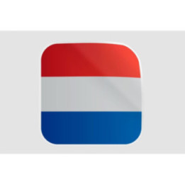 Netherlands Flag Style 9 Sticker - DecalsHouse