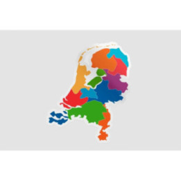 Netherlands Map Style 11 Sticker - DecalsHouse