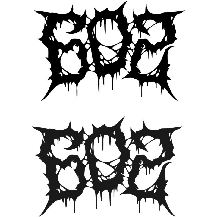 666 Heavy Metal Stickers – Death Metal Decals (2-Pack)