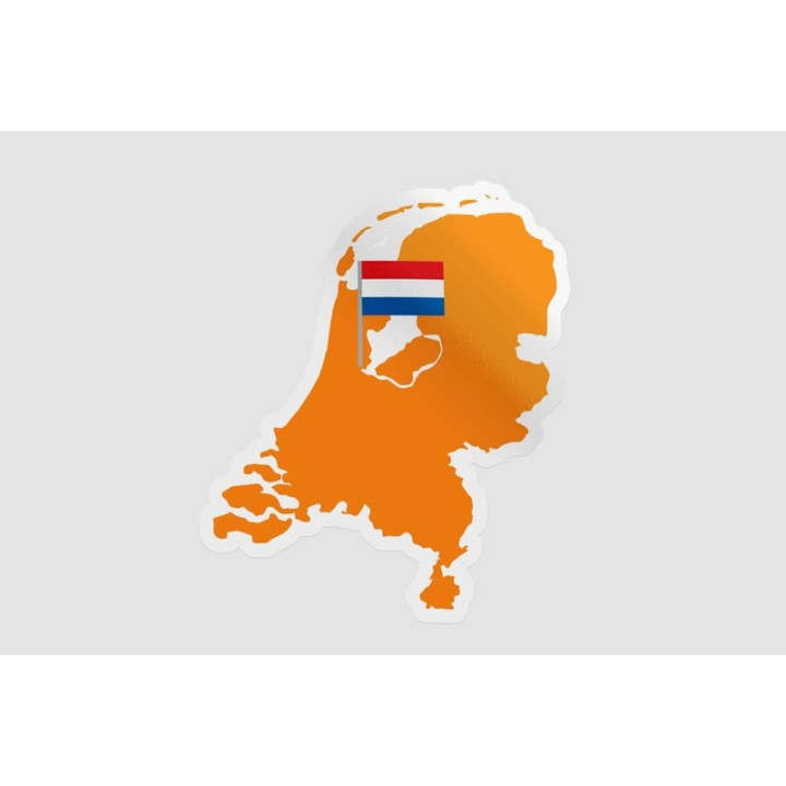 Netherlands Map Style 2 Sticker - DecalsHouse