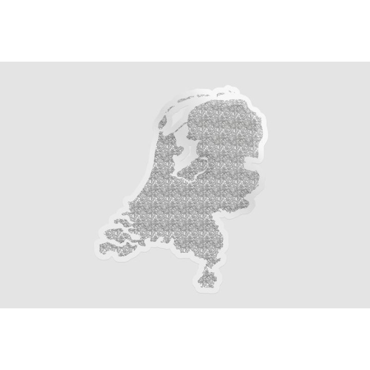 Netherlands Map Style 20 Sticker - DecalsHouse