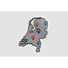 Netherlands Map Style 27 Sticker - DecalsHouse