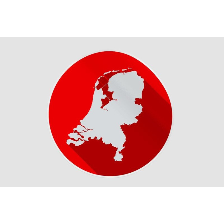 Netherlands Map Style 33 Sticker - DecalsHouse