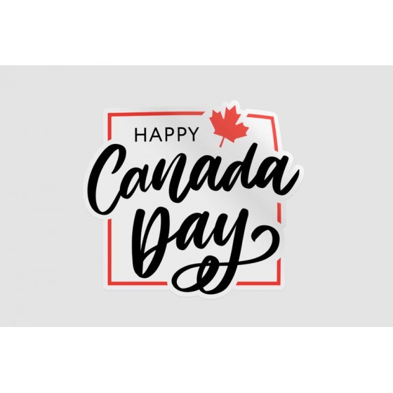 Happy Canada Day Lettering...