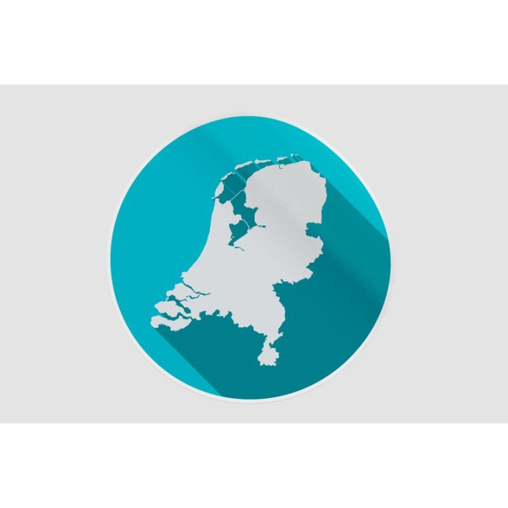 Netherlands Map Style 40 Sticker - DecalsHouse