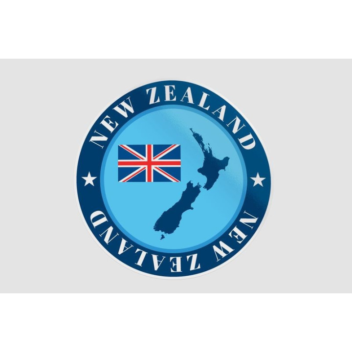 New Zealand Flag Style 14 Sticker - DecalsHouse