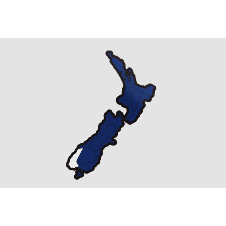 New Zealand Map Style 27 Sticker - DecalsHouse