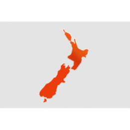 New Zealand Map Style 8 Sticker - DecalsHouse