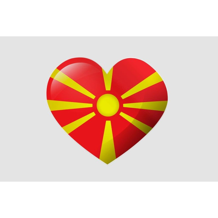 North Macedonia Flag Sticker - DecalsHouse