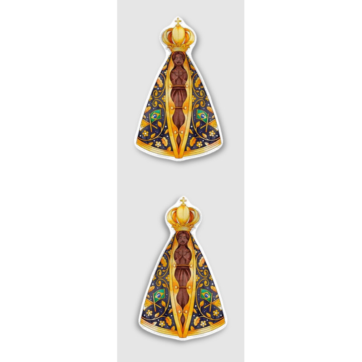 Nossa Senhora Aparecida Stickers – Brazil Catholic (2-Pack)