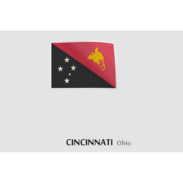 Old Papua, New Guinea Flag Sticker - DecalsHouse