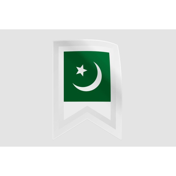 Pakistan Flag Style 18 Sticker - DecalsHouse